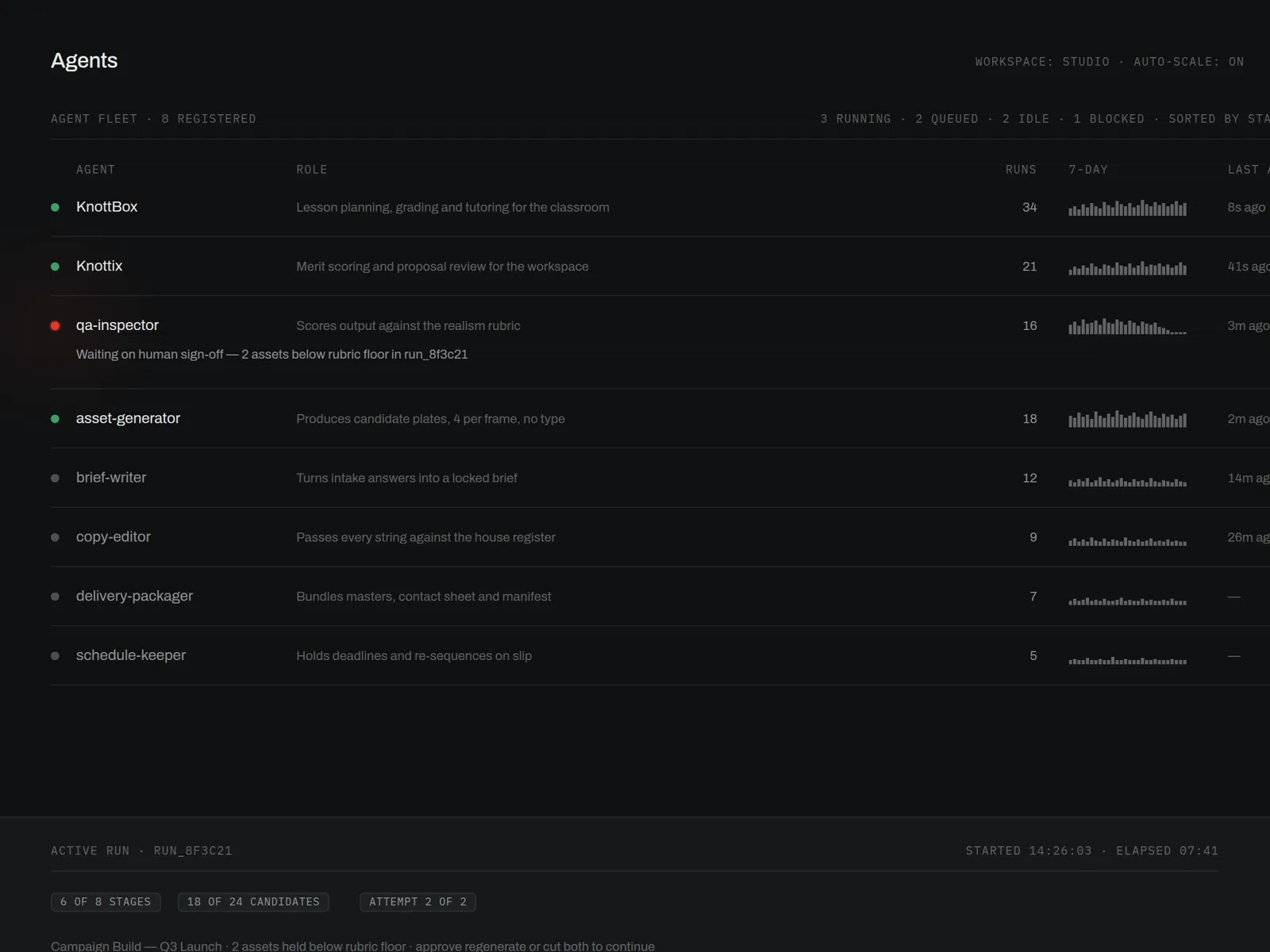 Screenshot of Kreativ AI